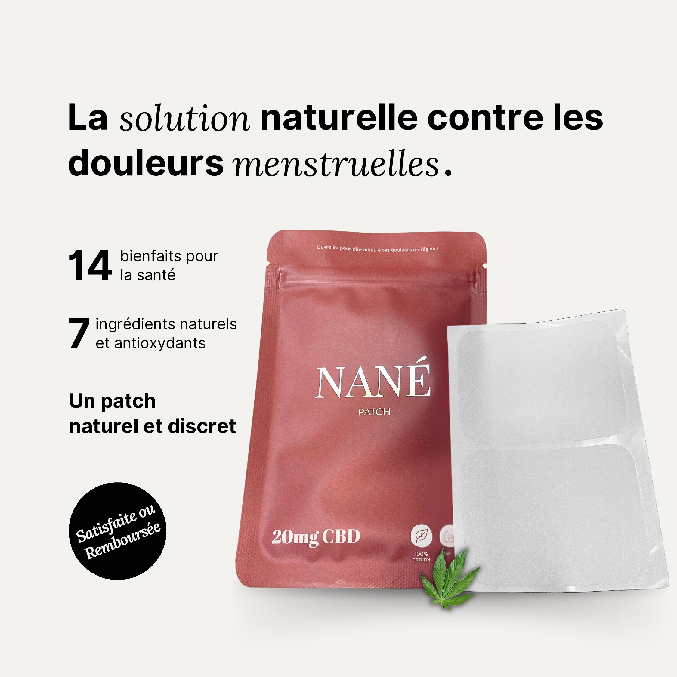 Le Patch Nané | Finis les douleurs de règles