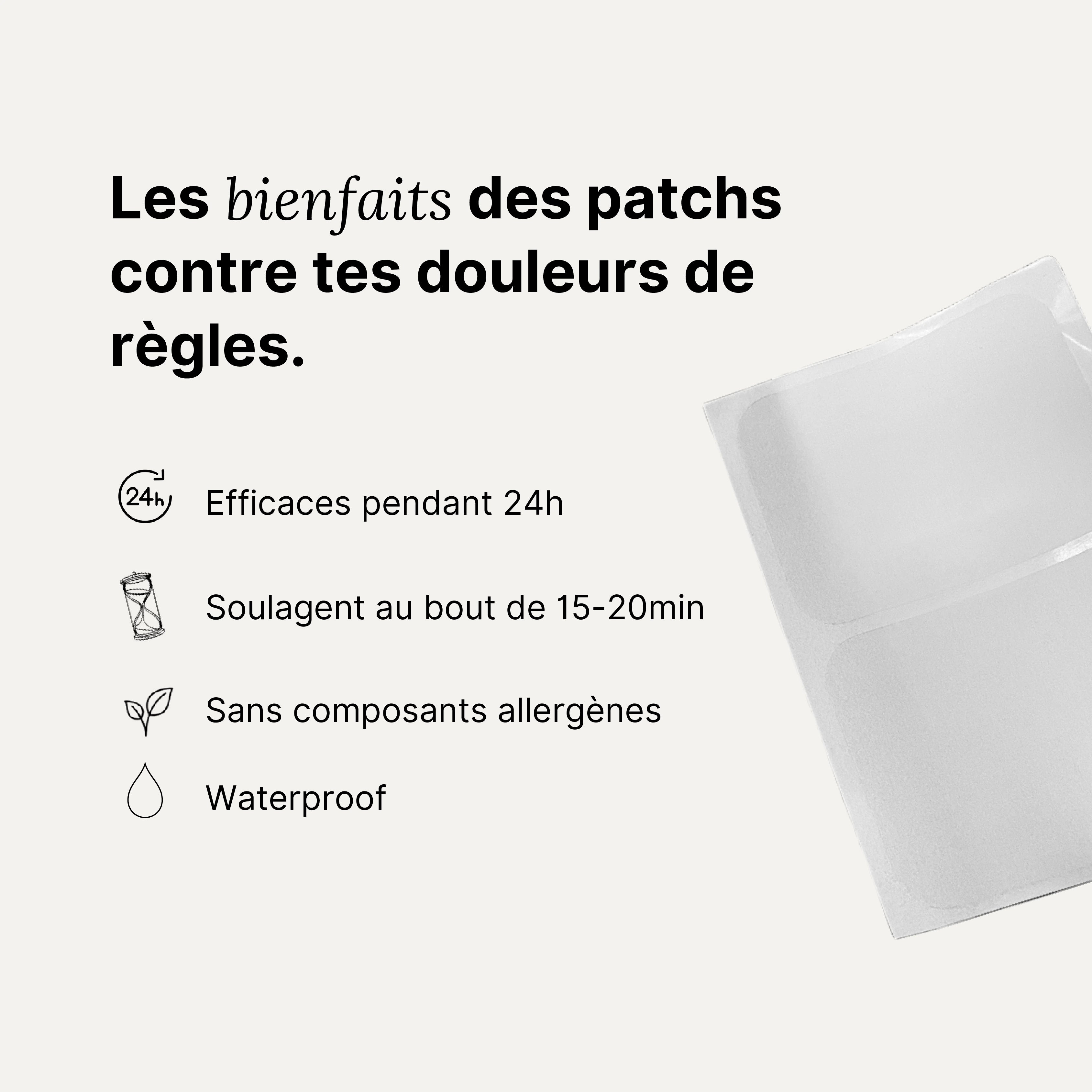 Le Patch Nané | Finis les douleurs de règles